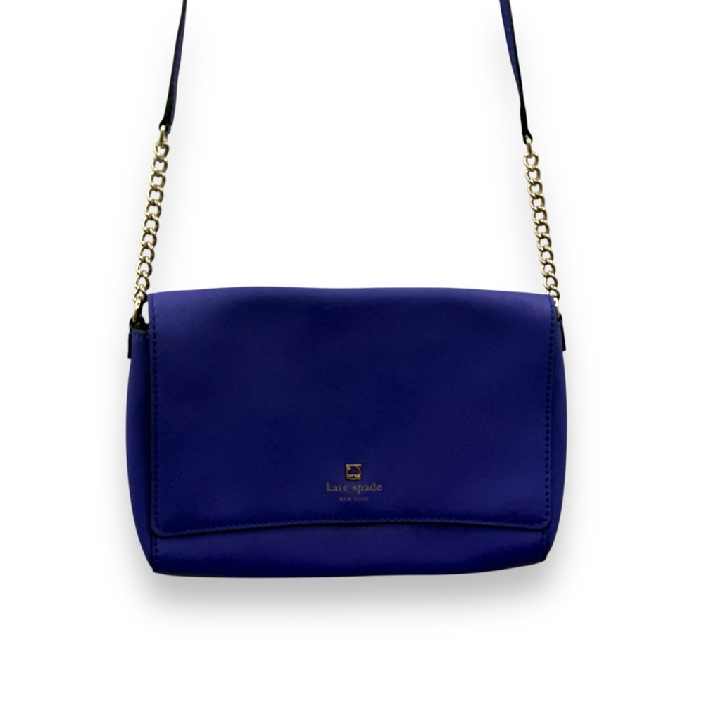 Kate Spade Charlotte Street Dody Crossbody Bag in‎ Blue Purple 7" H x 10" W